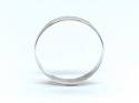 Silver Flat Wedding Ring 2.5mm size K