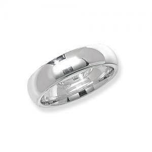 Silver Traditional Court Wedding Ring 6mm Y