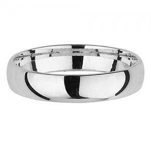 Silver Traditional Court Wedding Ring 4mm