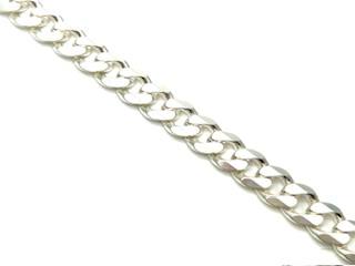 Silver Curb Bracelet 8 Inch