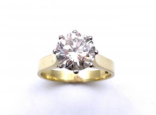 18ct Diamond Solitaire Ring Est. 3.05ct