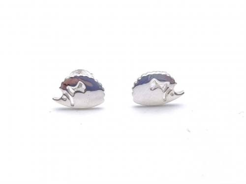 Silver Hedgehog Stud Earrings