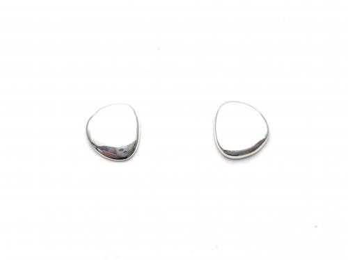 Silver Artic Stone Stud Earrings