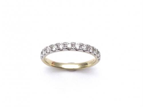 9ct White Gold Diamond Eternity Ring 0.50ct