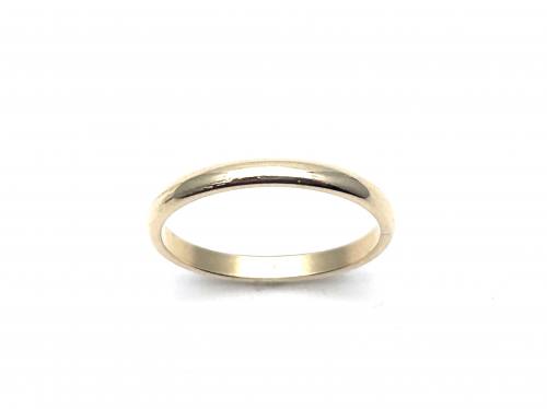 9ct Yellow Gold Wedding Ring 2.1mm
