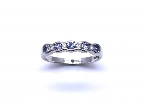 9ct Tanzanite & Diamond Eternity Ring