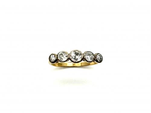 Diamond 5-Stone Ring Est 0.62ct