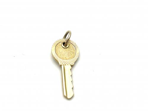 9ct Yellow Gold Key Charm