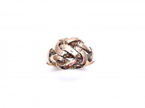 An Old 9ct Rose Gold Knot Ring