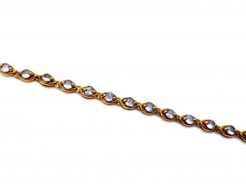 9ct Yellow Gold Tanzanite Bracelet