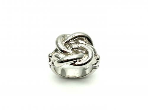 Silver Plain Knot Ring