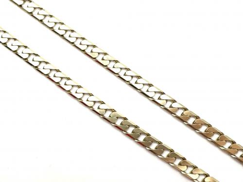 9ct Yellow Gold Curb Chain 22 Inches