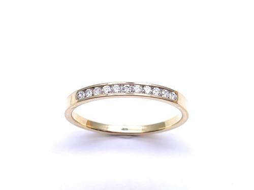 9ct Yellow Gold Diamond Eternity Ring 0.17ct