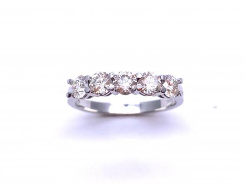 Platinum Diamond 5 Stone Ring 1.00ct