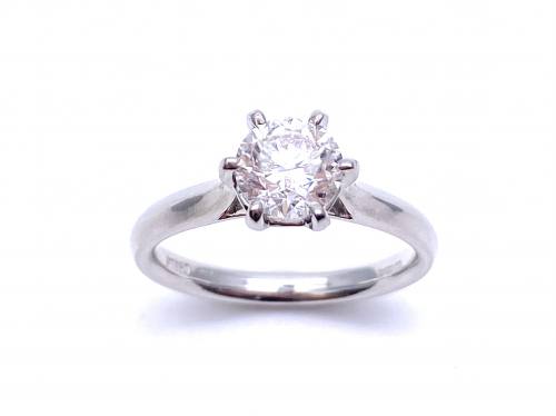 Platinum Diamond Solitaire Ring 1.04ct