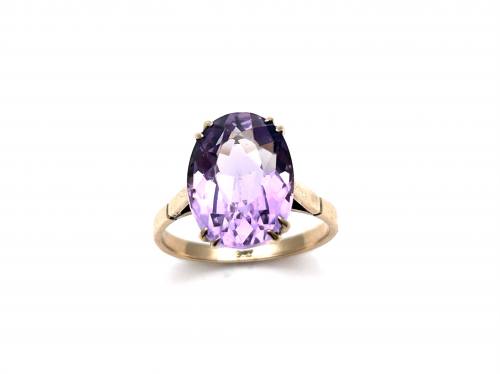 Amethyst Solitaire Ring