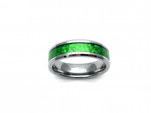 Tungsten Carbide Green Carbon Ring