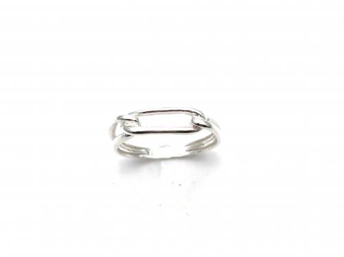 Silver Chain Link Ring