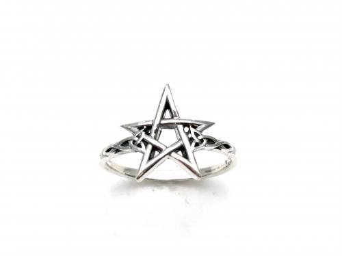 Silver Celtic Star Ring