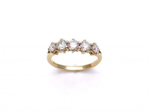 18ct Diamond 5 Stone Ring
