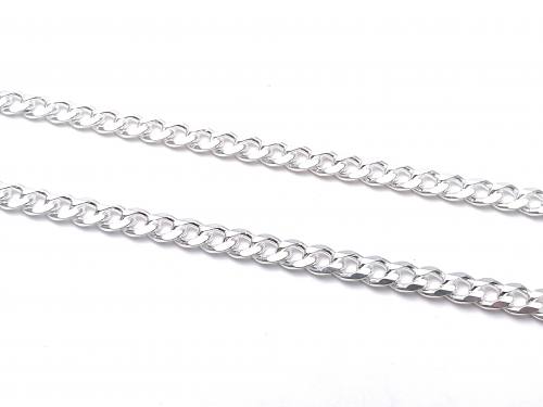 Silver Flat Curb Chain 18 inch