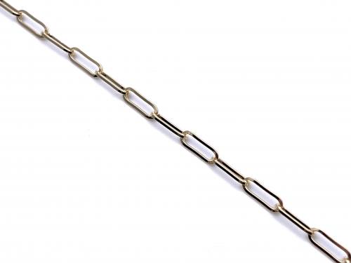 9ct Yellow Gold Paperclip Anklet
