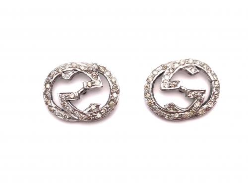 Diamond GG Stud Earrings