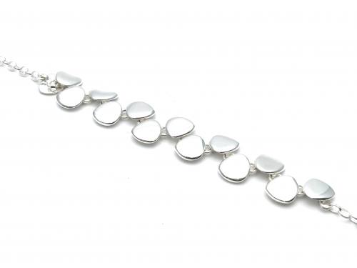 Silver Artic Stone Bracelet 7 and 7 1/2 inch