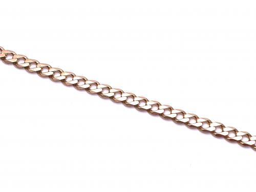 9ct Yellow Gold Curb Bracelet 8.5 Inch