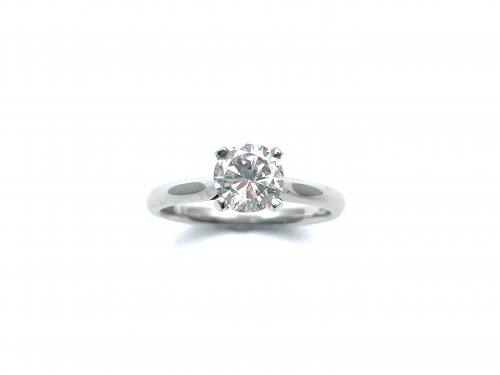 Platinum Diamond Solitaire Ring 0.87ct
