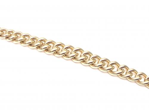 9ct Yellow Gold Fancy Curb Bracelet