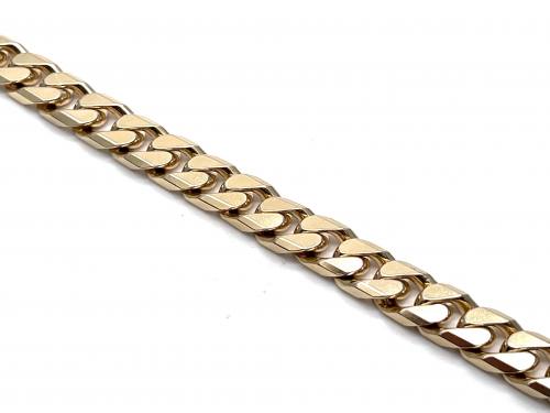 9ct Yellow Gold Curb Bracelet 8 3/4''