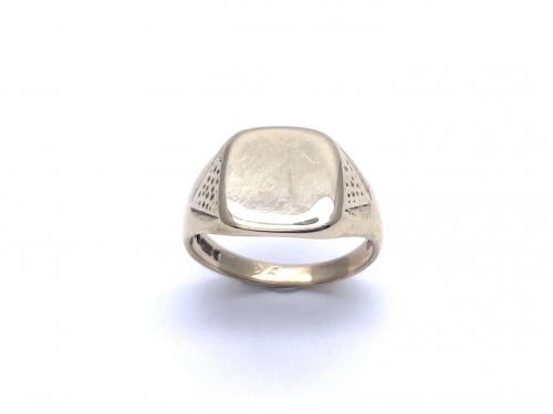 9ct Yellow Gold Square Signet Ring