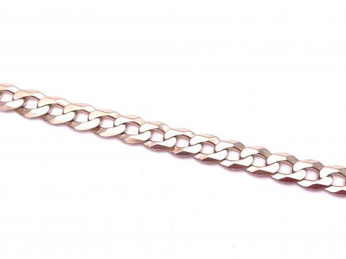 9ct Yellow Gold Curb Bracelet 7 3/4 in