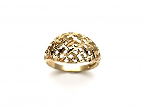 9ct Yellow Gold Basket Design Ring