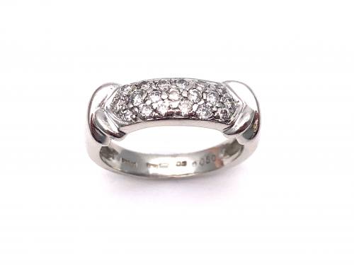 Platinum Diamond Pave Ring