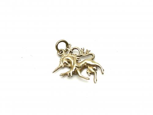 9ct Yellow Gold Unicorn Charm