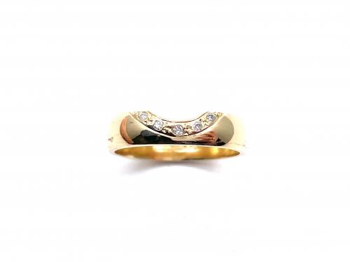 18ct Yellow Gold Diamond Wedding Ring