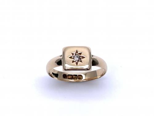 18ct Diamond Signet Ring 1919