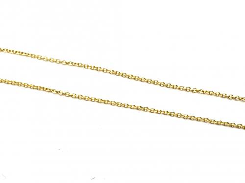 18ct Yellow Gold Belcher Chain 18 Inch