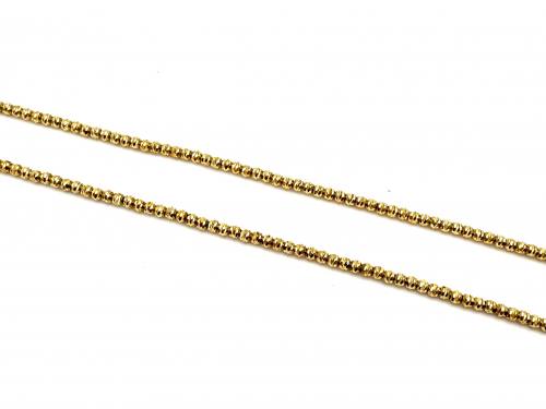 9ct Yellow Gold Beaded Necklet