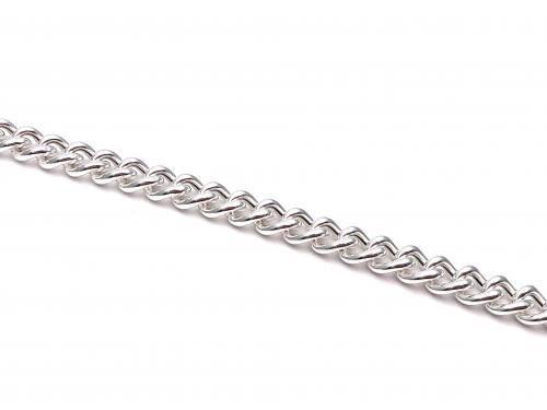 Silver Albet T-Bar Bracelet 7 Inch
