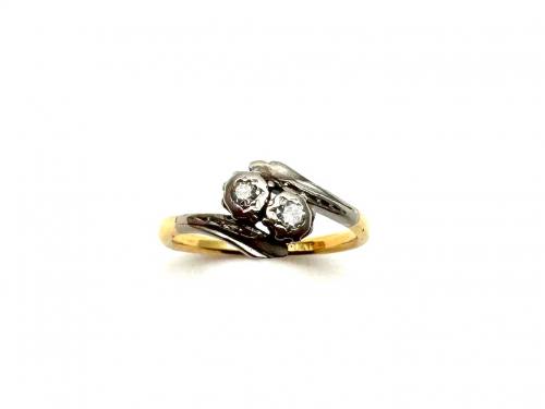 Diamond 2 Stone Ring Est 0.10ct