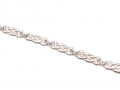 Silver Celtic Design Bracelet 7.5 Inches