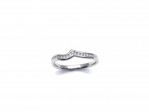 Platium Diamond Shaped Eternity Ring
