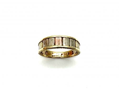 9ct 3 Colour Gold Ring