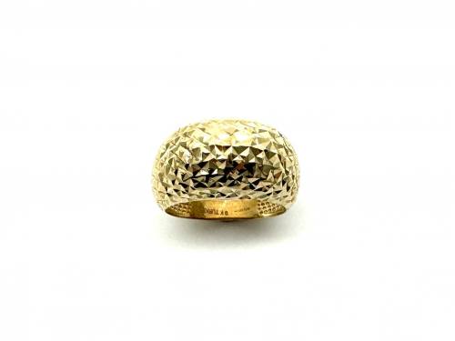 9ct Yellow Gold Fancy Domed Ring