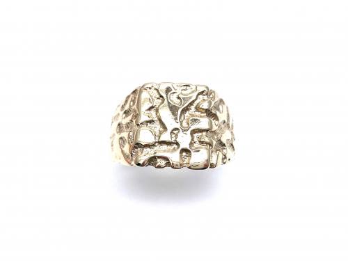 9ct Yellow Gold Nugget Ring
