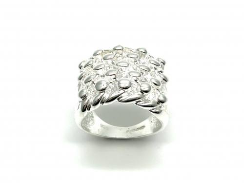 Silver 5 Row Keeper Ring