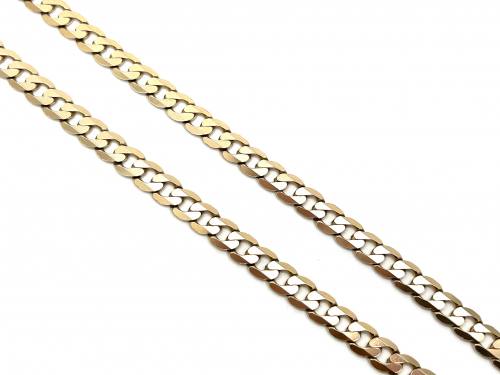 9ct Yellow Gold Curb Chain 20 inch